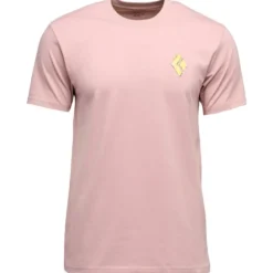 Maglietta da arrampicata Black Diamond M Shredded Short Sleeve Tee Shirt Pale Mauve