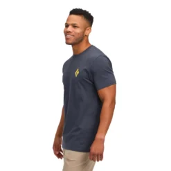 Maglietta da arrampicata Black Diamond M Shredded Short Sleeve Tee Shirt Charcoal
