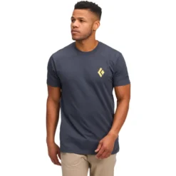 Maglietta da arrampicata Black Diamond M Shredded Short Sleeve Tee Shirt Charcoal