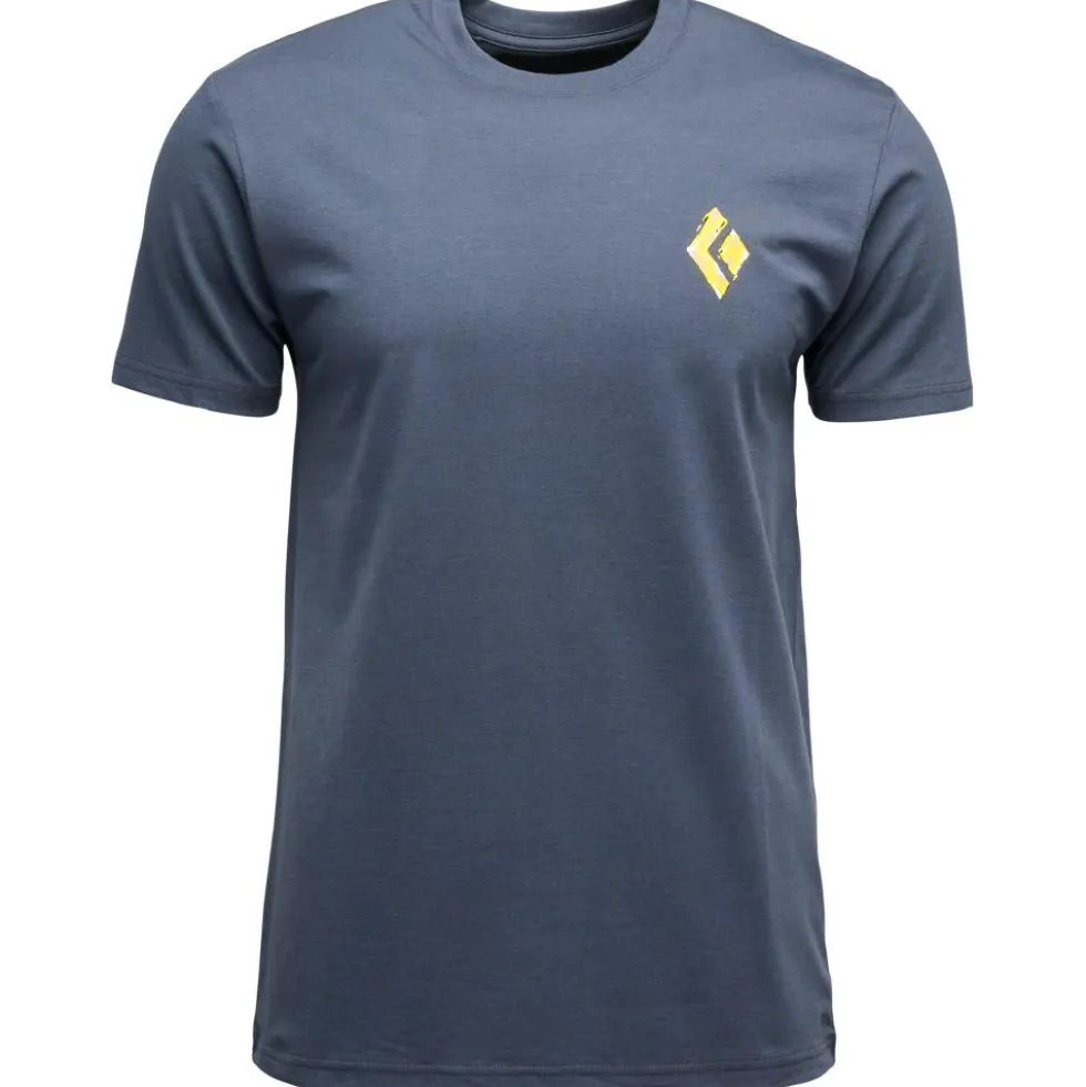 Maglietta da arrampicata Black Diamond M Shredded Short Sleeve Tee Shirt Charcoal