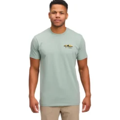 Maglietta da arrampicata Black Diamond M Mountainscape Short Sleeve Tee Shirt Agave