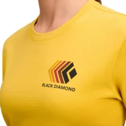 Maglietta da arrampicata Black Diamond Faded Crop Ss Tee Soft Ochre