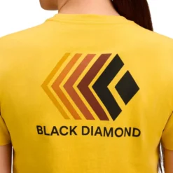 Maglietta da arrampicata Black Diamond Faded Crop Ss Tee Soft Ochre