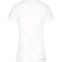 Maglietta da arrampicata La Sportiva Retro T-Shirt W White Malibu Blue