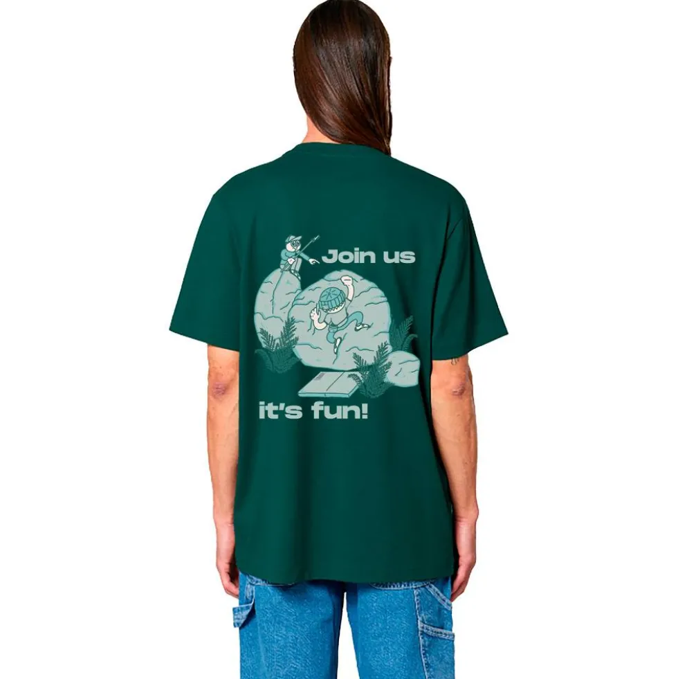 Maglietta da arrampicata Snap X Join Us Tee Shirt Forest