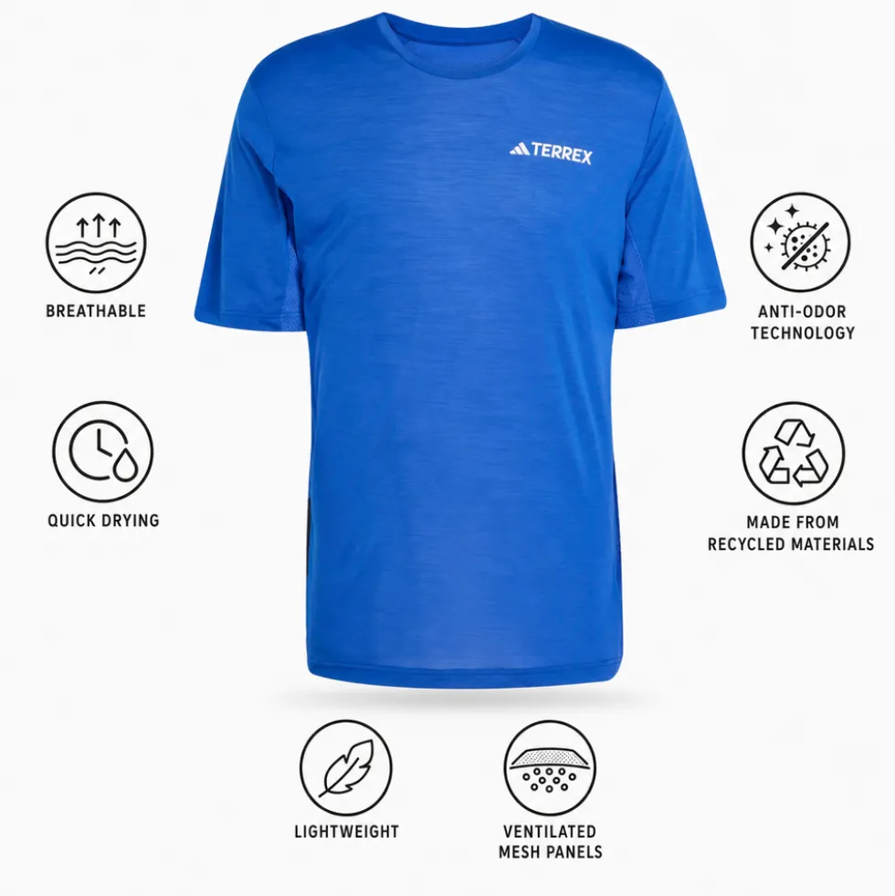 Maglietta da trail adidas Xpr Tee Shirt Short Sleeve Selubl