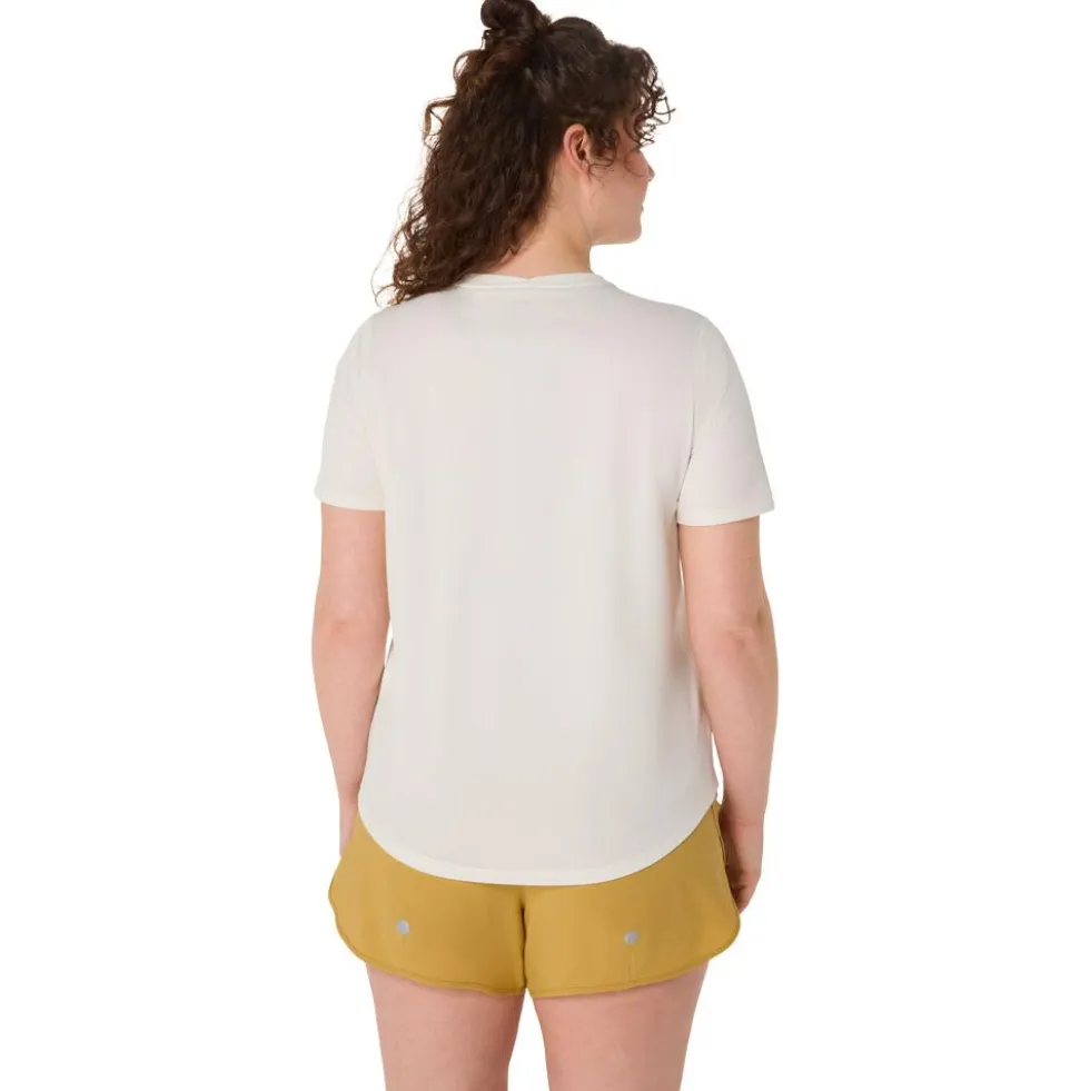 Maglietta da trail Asics Fujitrail Logo Ss Top Cream