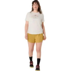 Maglietta da trail Asics Fujitrail Logo Ss Top Cream