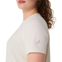 Maglietta da trail Asics Fujitrail Logo Ss Top Cream