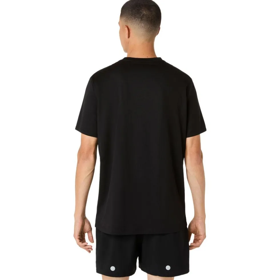 Maglietta da trail Asics Fujitrail Logo Short Sleeve Black Cream Carbon
