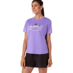 Maglietta da trail Asics Fujitrail Logo Short Sleeve W Amethyst