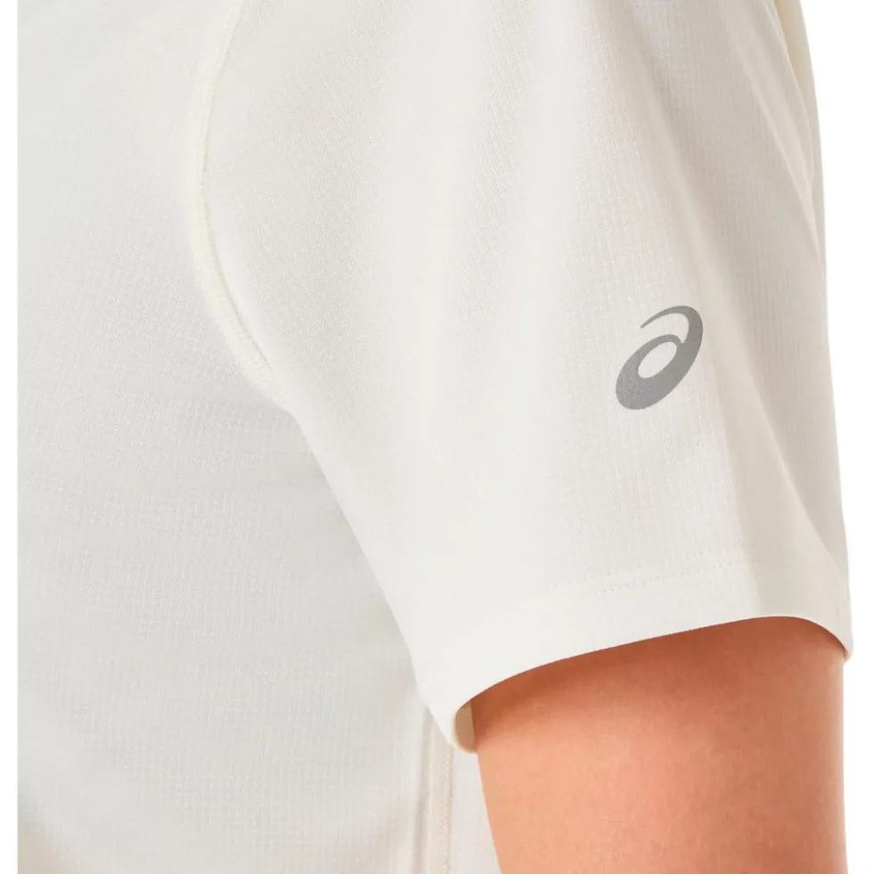 Maglietta da trail Asics Fujitrail Logo Short Sleeve W Cream