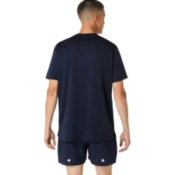 Maglietta da trail Asics Fujitrail Logo Short Sleeve Midnight Cobalt Burst Cool Grey