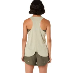 Maglietta da trail Asics Nagino Run Adjustable Tank Khaki