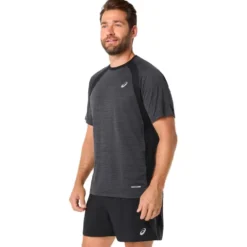 Maglietta da trail Asics Road Short Sleeve Black