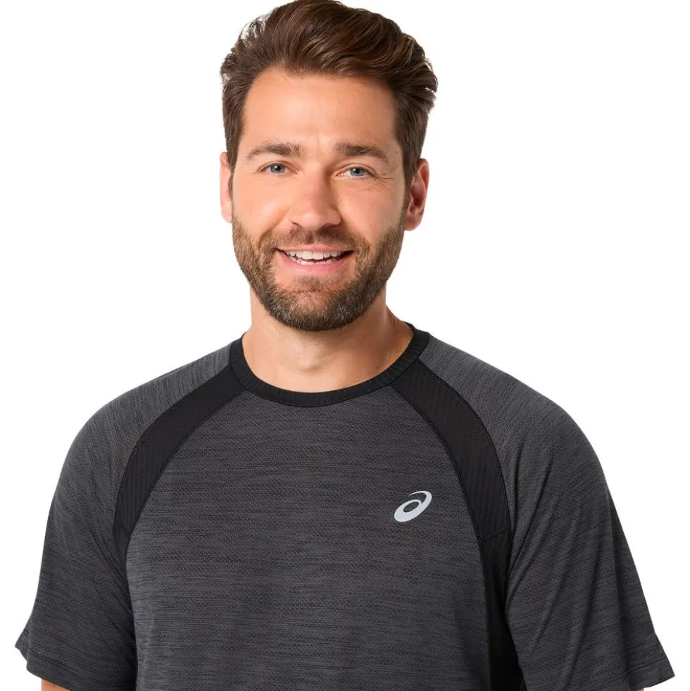 Maglietta da trail Asics Road Short Sleeve Black