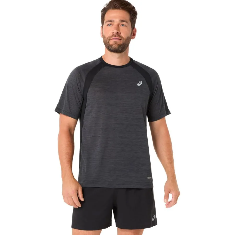 Maglietta da trail Asics Road Short Sleeve Black