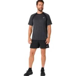 Maglietta da trail Asics Road Short Sleeve Black