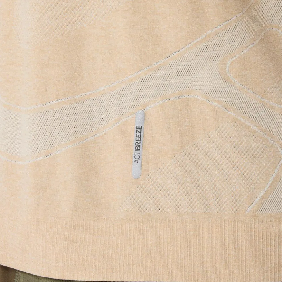 Maglietta da trail Asics Road Seamless Ss Top Cream