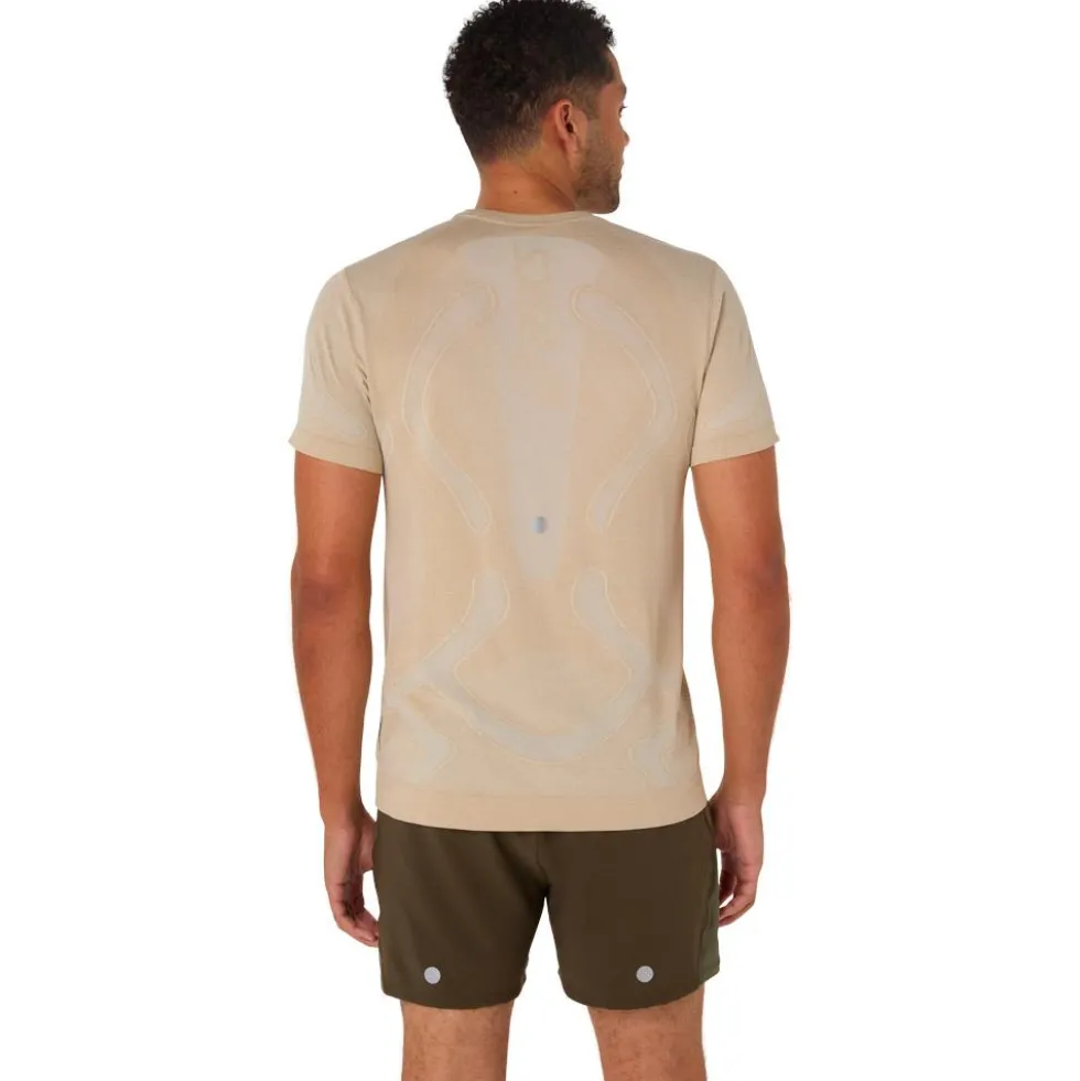 Maglietta da trail Asics Road Seamless Ss Top Cream
