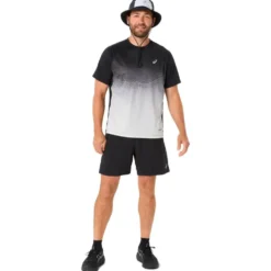 Maglietta da trail Asics Road Fade Short Sleeve Black Cream