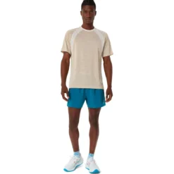 Maglietta da trail Asics Road Short Sleeve Cream