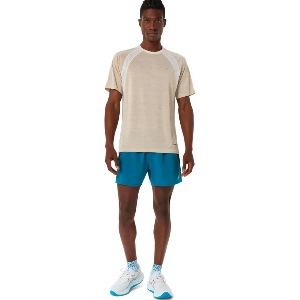 Maglietta da trail Asics Road Short Sleeve Cream