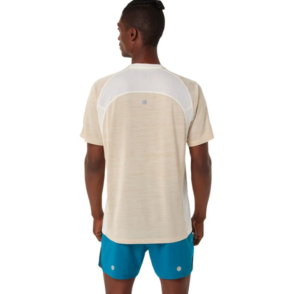 Maglietta da trail Asics Road Short Sleeve Cream