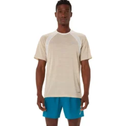 Maglietta da trail Asics Road Short Sleeve Cream