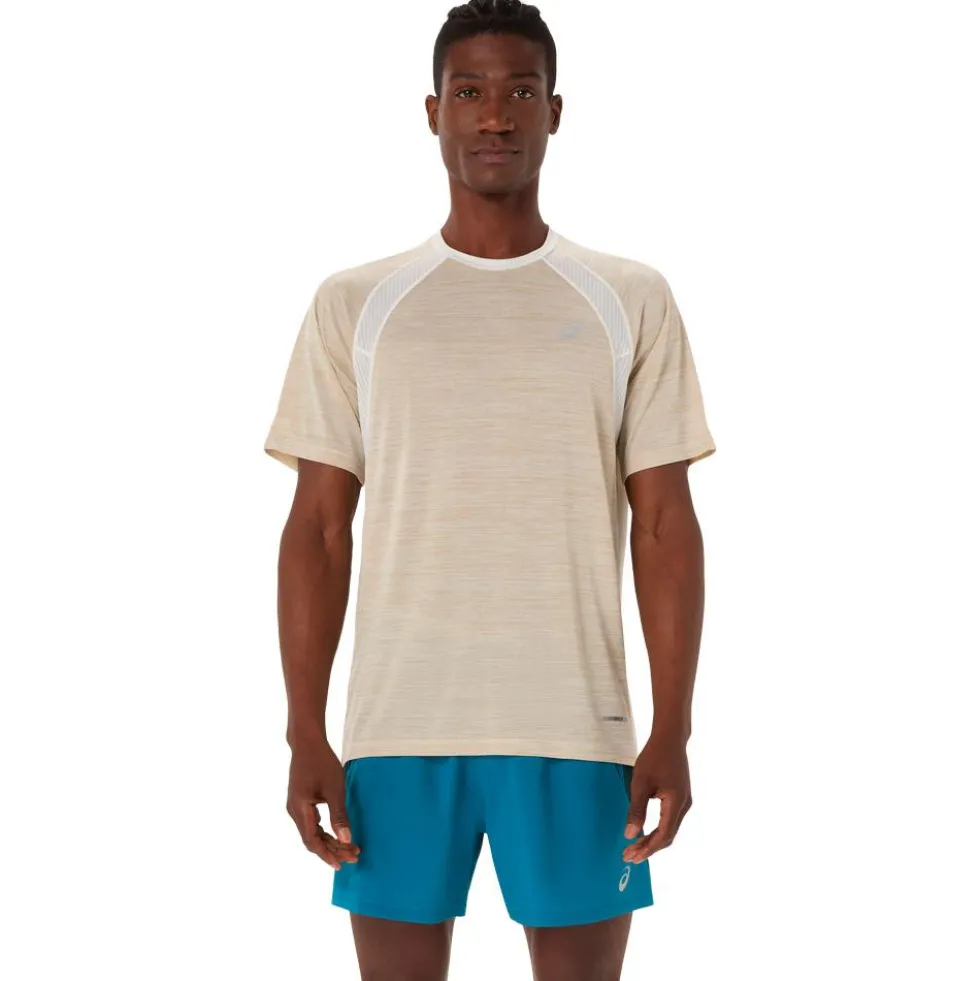 Maglietta da trail Asics Road Short Sleeve Cream