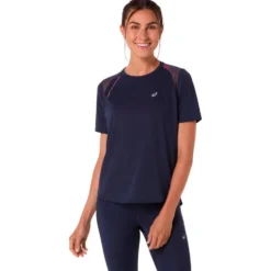 Maglietta da trail Asics Road Short Sleeve W Midnight