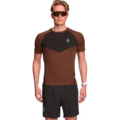 Maglietta da trail Bjorn Daehlie T-Shirt Run 365 Chocolate