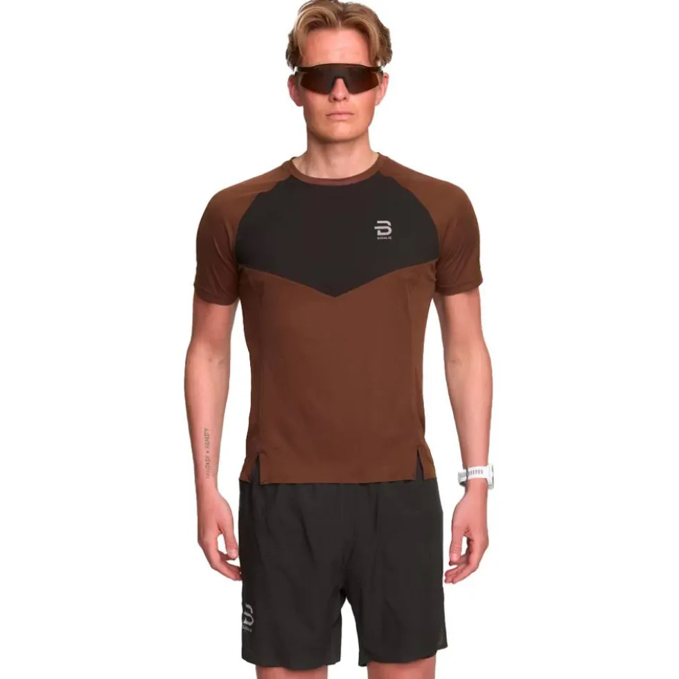 Maglietta da trail Bjorn Daehlie T-Shirt Run 365 Chocolate