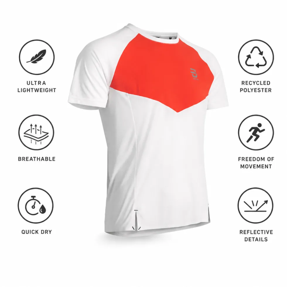 Maglietta da trail Bjorn Daehlie T-Shirt Run 365 Lava Red