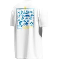 Maglietta da trail Bv Sport Haut Technique Light Mediterranee Blanc