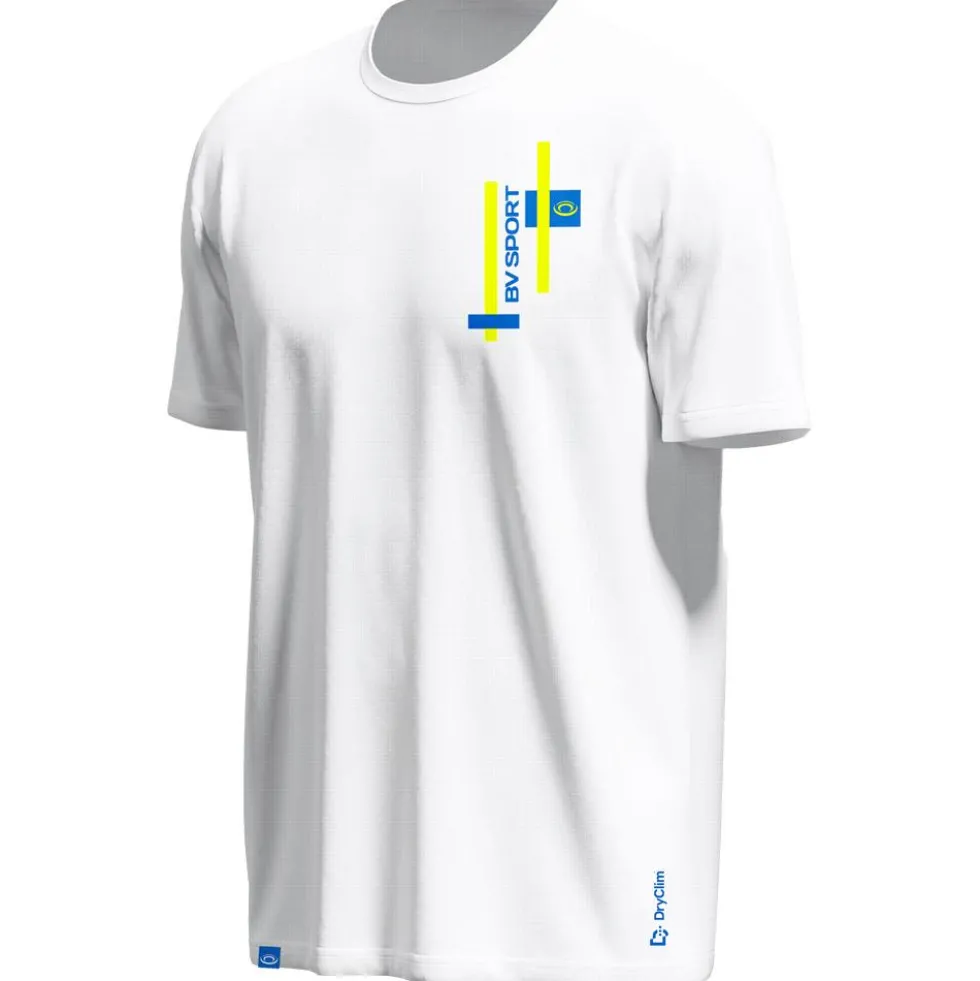 Maglietta da trail Bv Sport Haut Technique Light Blanc Lime