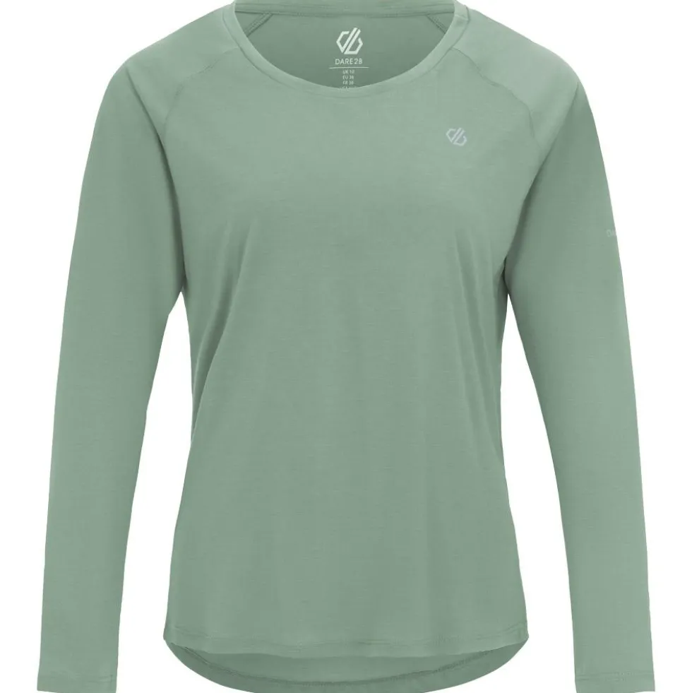 Maglietta da trail DARE2B Nimble Long Sleeve Glaciergreen