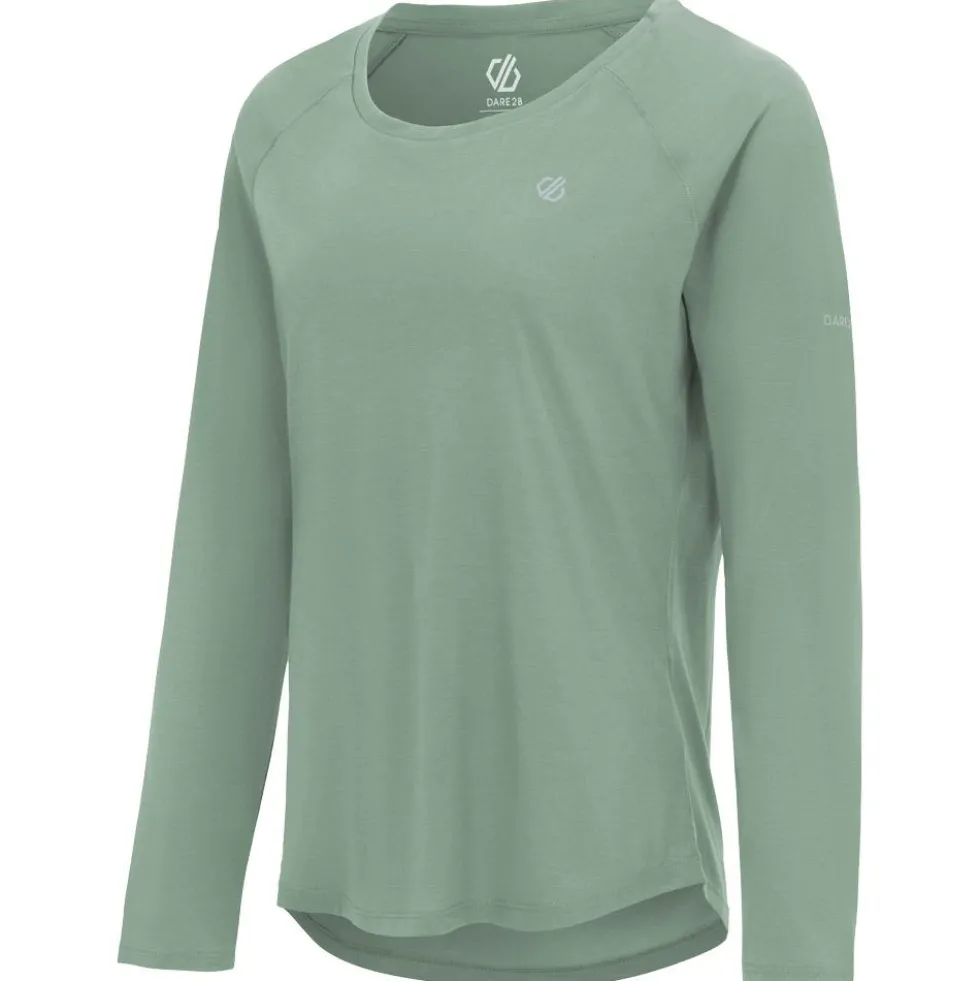 Maglietta da trail DARE2B Nimble Long Sleeve Glaciergreen