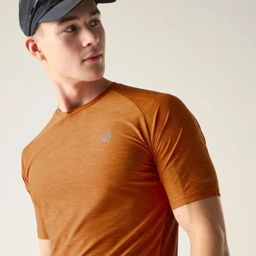 Maglietta da trail DARE2B Power Up Burnt Orange
