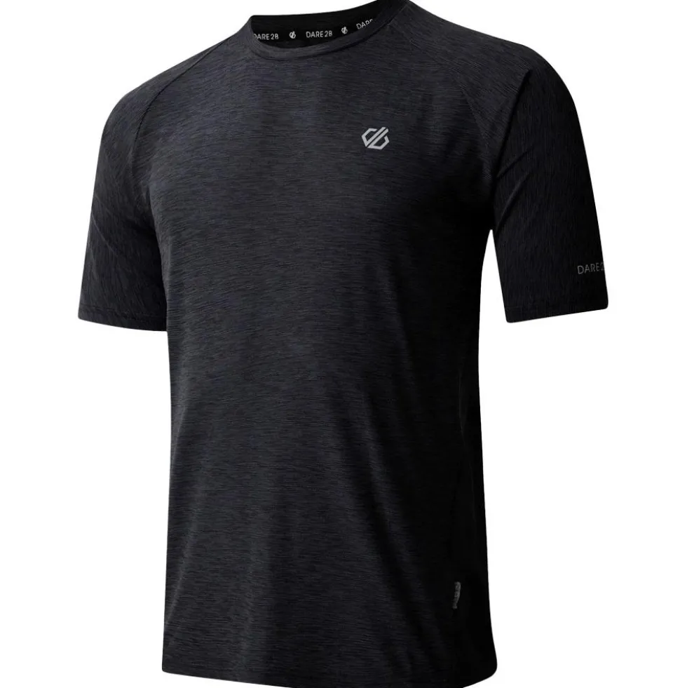 Maglietta da trail DARE2B Power Up Black Marl