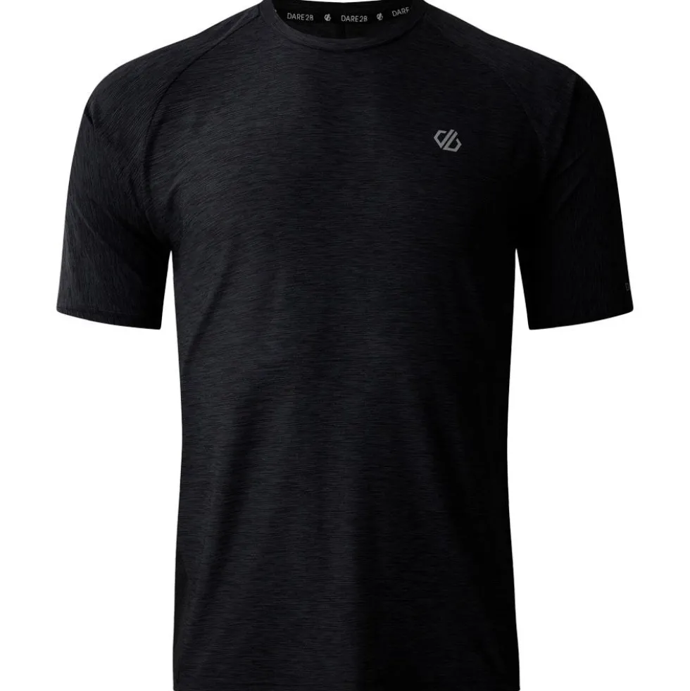 Maglietta da trail DARE2B Power Up Black Marl