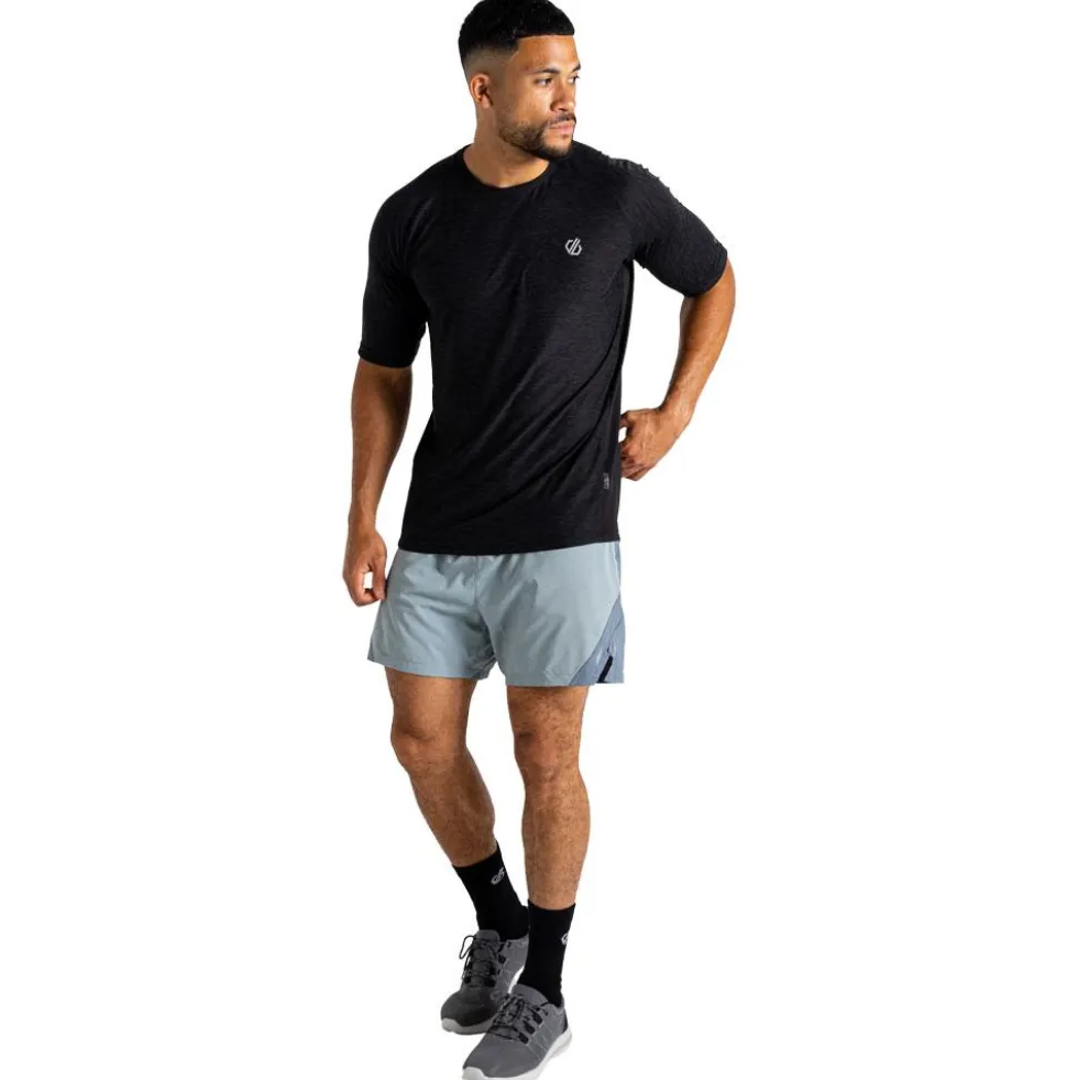Maglietta da trail DARE2B Power Up Black Marl
