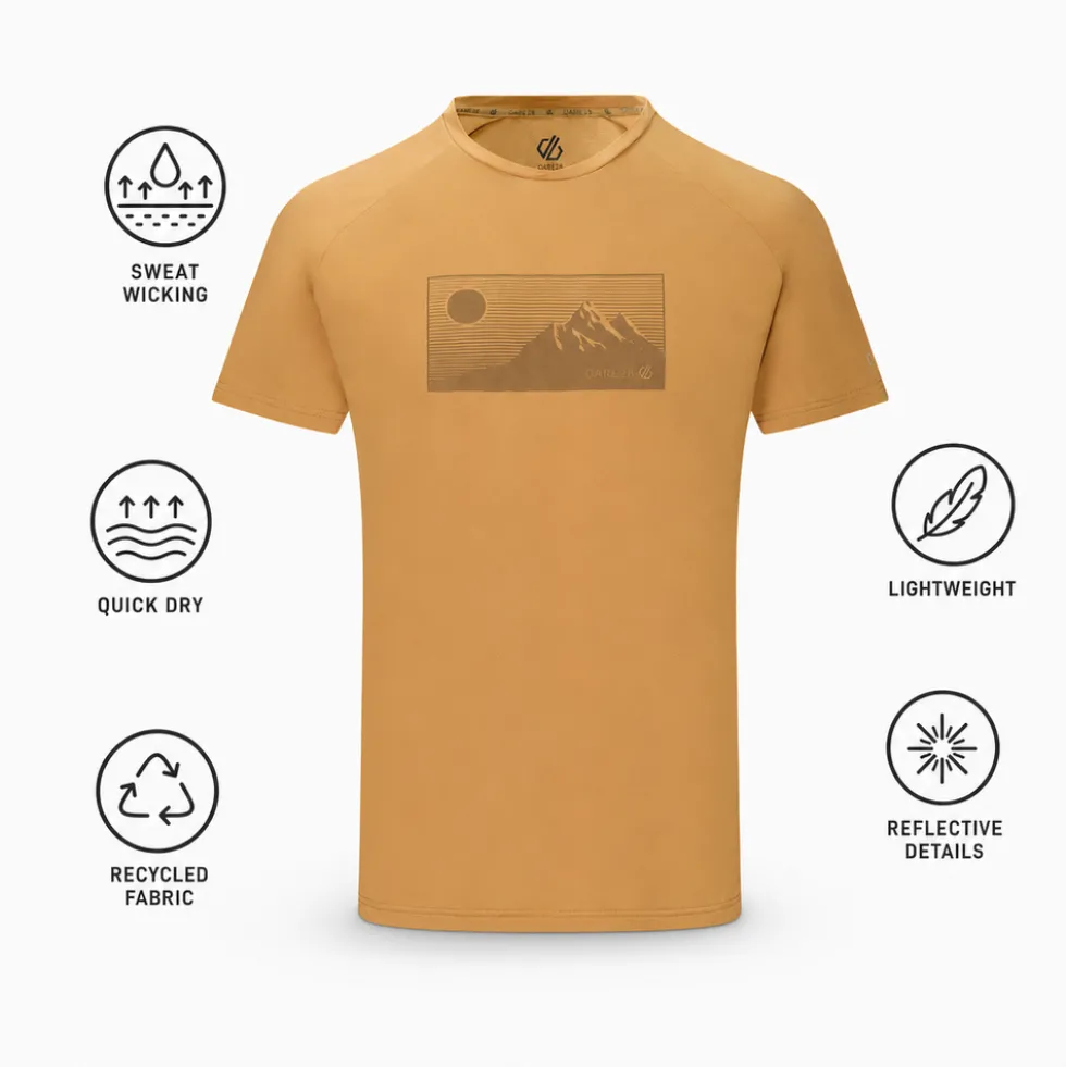 Maglietta da trail DARE2B Tech II tee Wood Brown