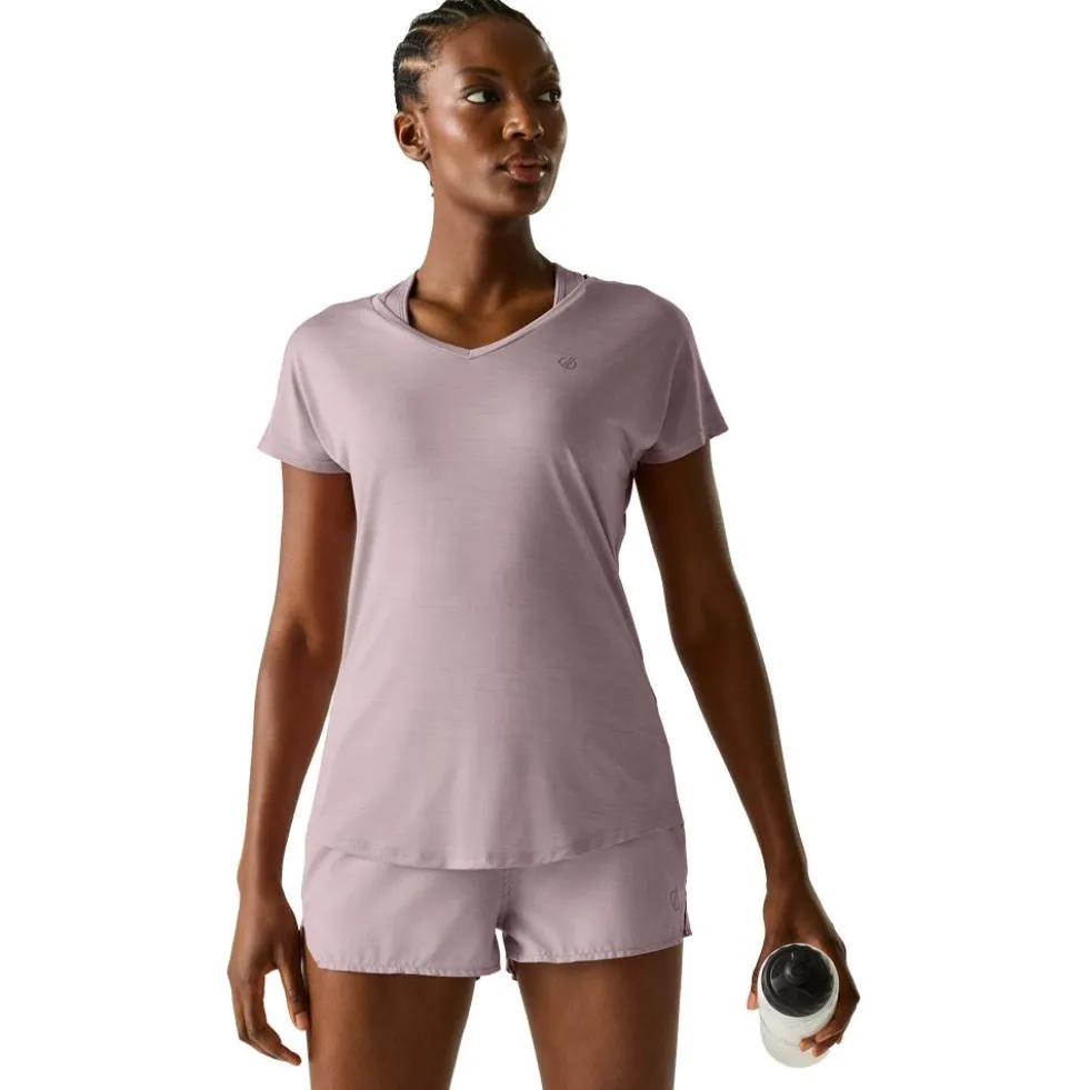 Maglietta da trail DARE2B Vigilant Tee Mauve Shadow
