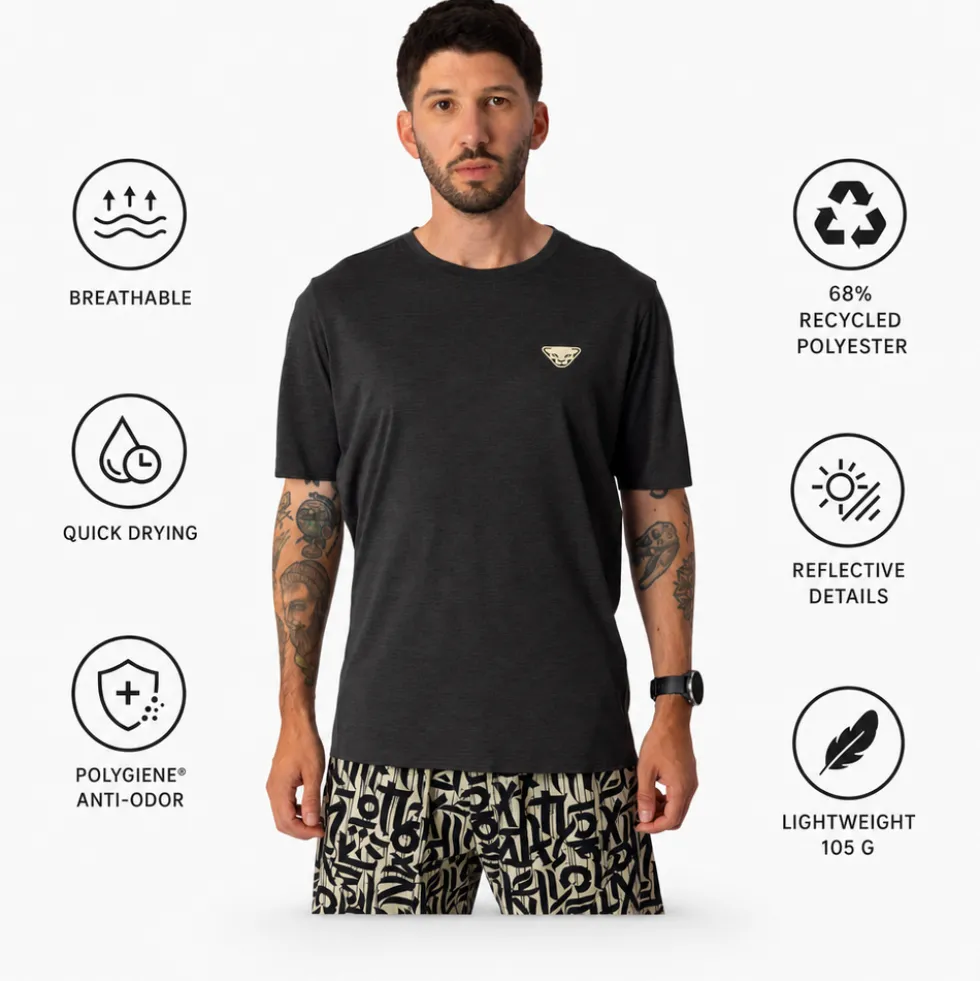Maglietta da trail Dynafit Trail T-Shirt Black Out