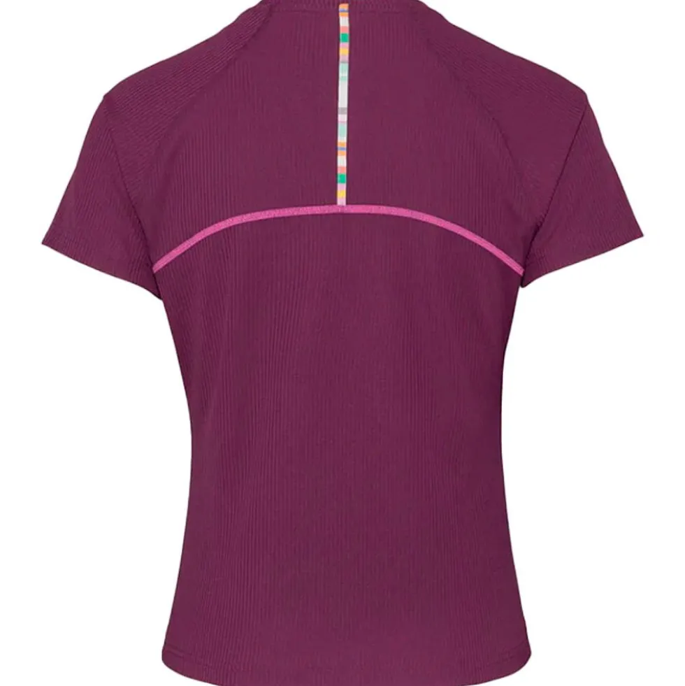 Maglietta da trail Kari Traa Linnea Tee Shirt Wine