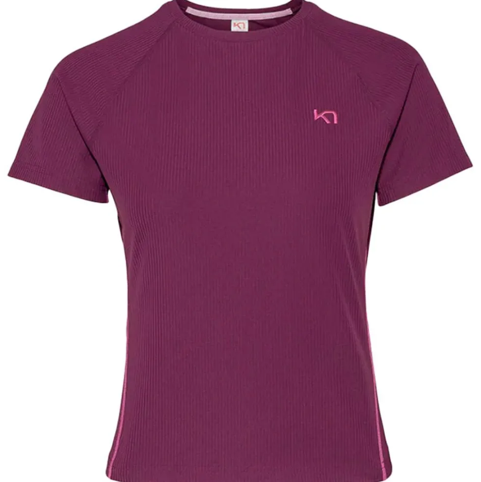 Maglietta da trail Kari Traa Linnea Tee Shirt Wine