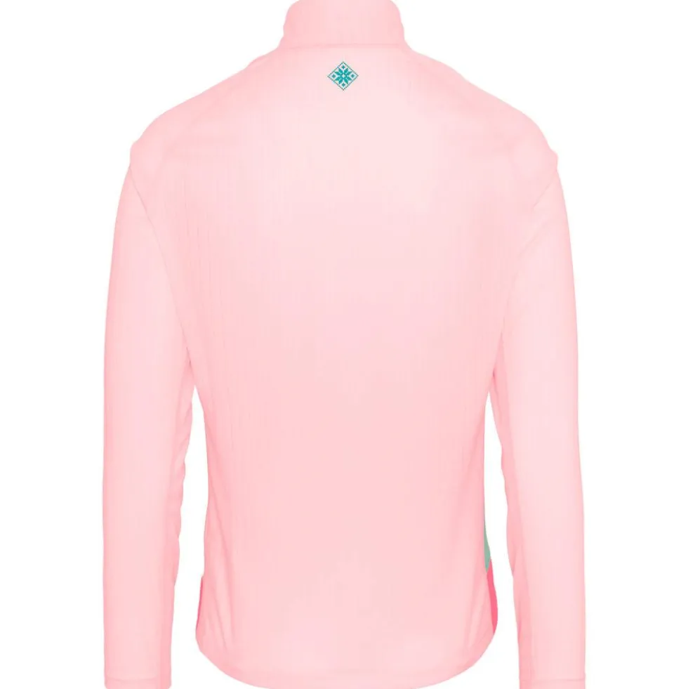 Maglietta da trail Kari Traa Leah Half Zip Cotton Candy