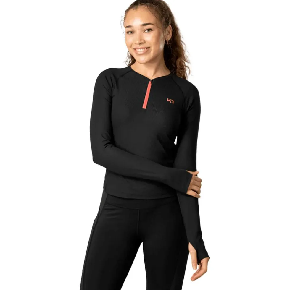 Maglietta da trail Kari Traa Linnea Long Sleeve Black