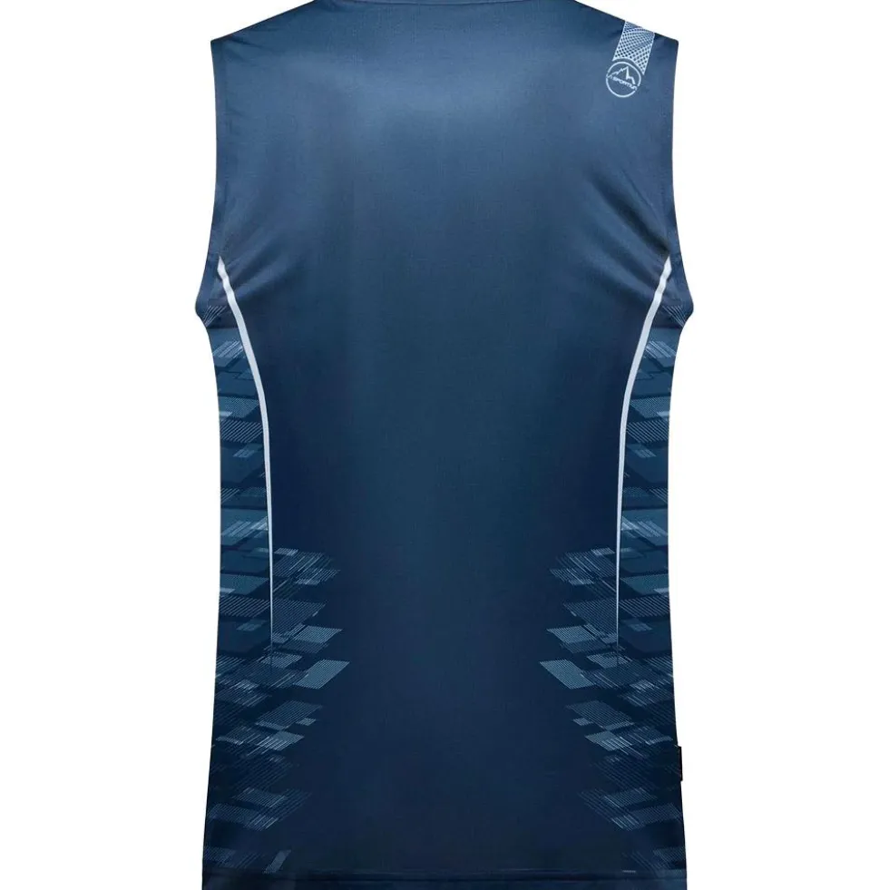 Maglietta da trail La Sportiva Pacer Tank Night Sky Chalk